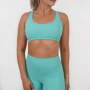 Tier Activewear Aurora Sports Bra Glacier Small